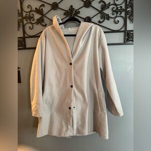Cream Button-Up Coat